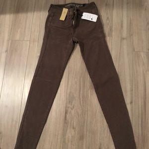 NWT Brown American Eagle Jeggings